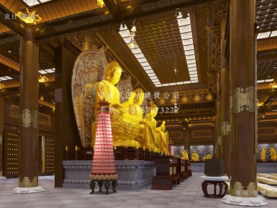普陀山寺庙大雄宝殿装修设计施工