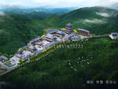 普陀山长福禅寺仿唐建筑规划设计