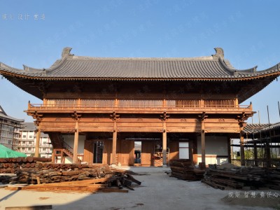寺庙木结构 - 普陀山古建筑工程施工